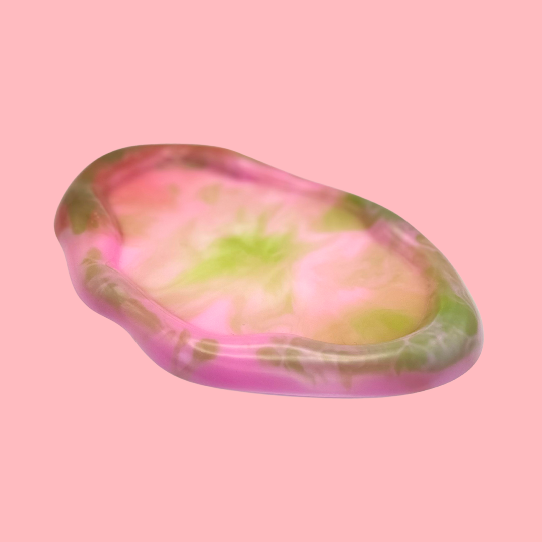 wavy tray 'lily pad'